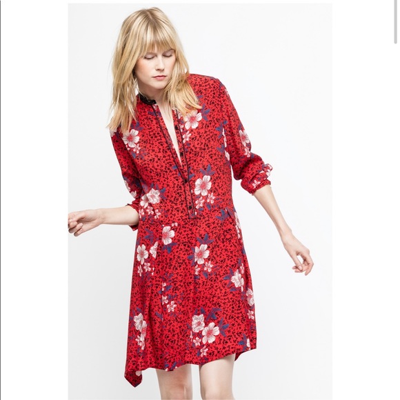 zadig and voltaire red dress